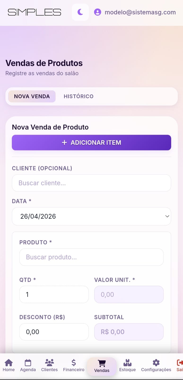Vendas Mobile